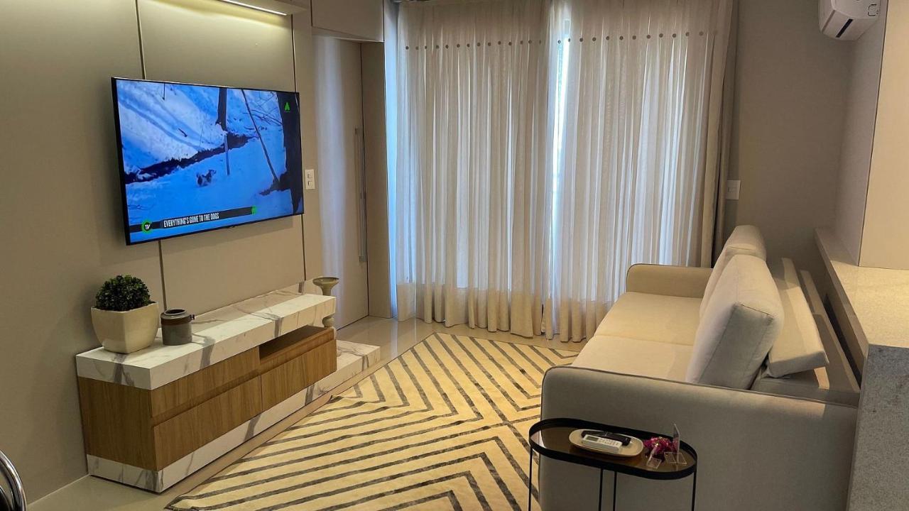 Studio No Ultimo Andar No Centro De Foz Com Vista Para O Rio Parana Apartment Foz do Iguacu Luaran gambar